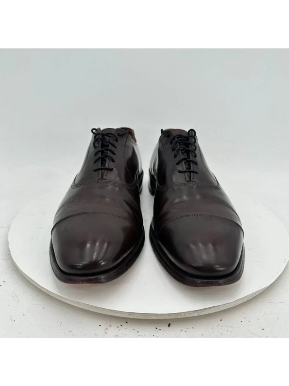 Allen Edmonds Park Avenue Men Size 10B Brown Leather Cap Toe Oxford Dress Shoes
